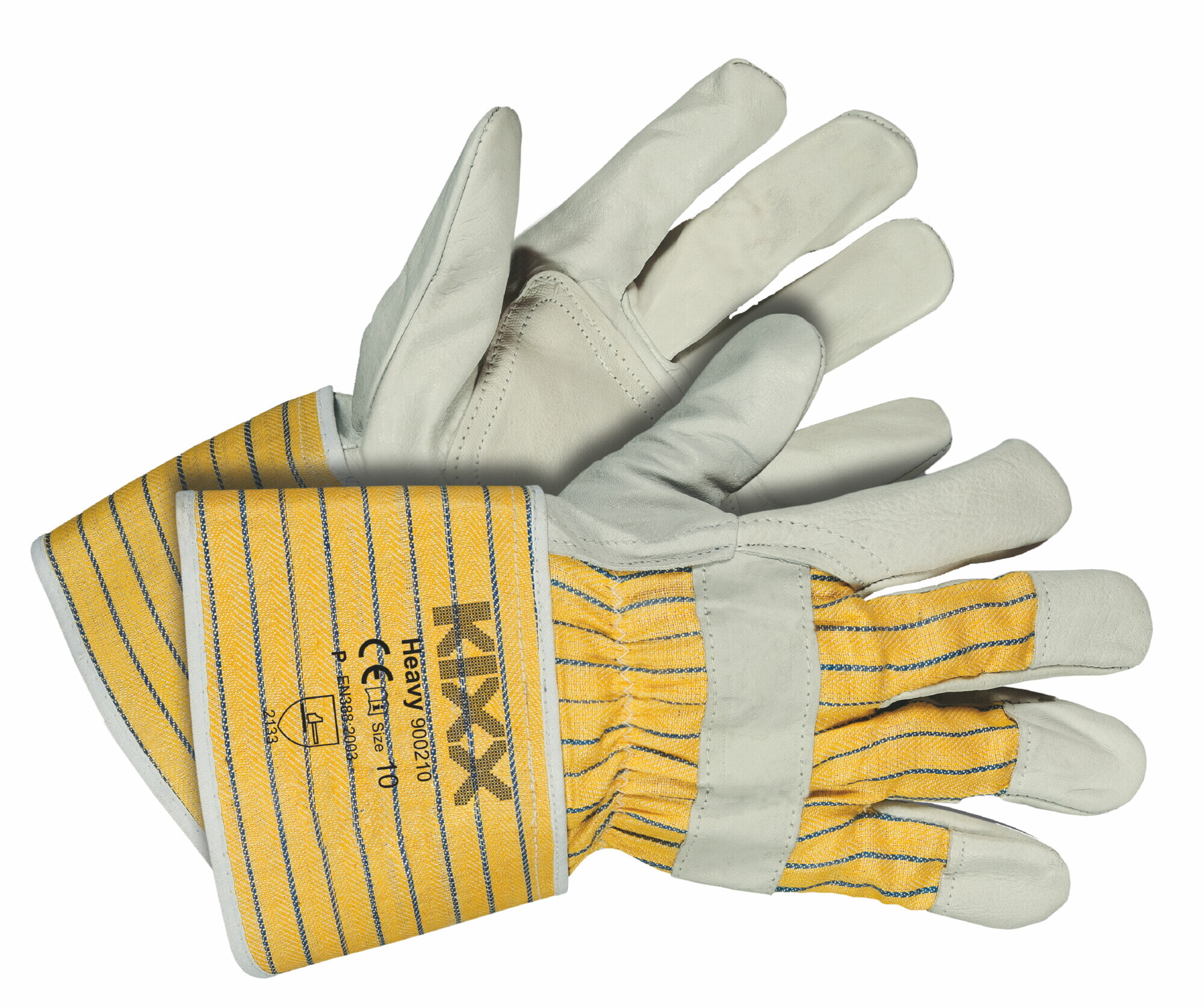 Kixx Handschoen Heavy maat 10 Geel/Grijs