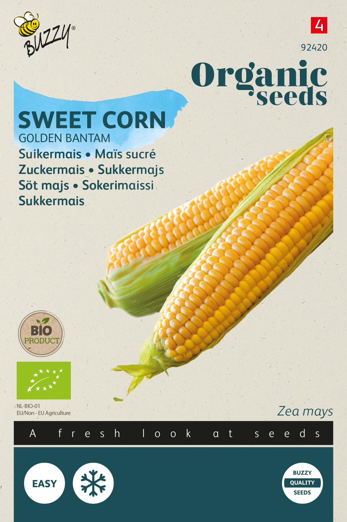 Buzzy Biologische Suikermais Zaden Golden Bantam