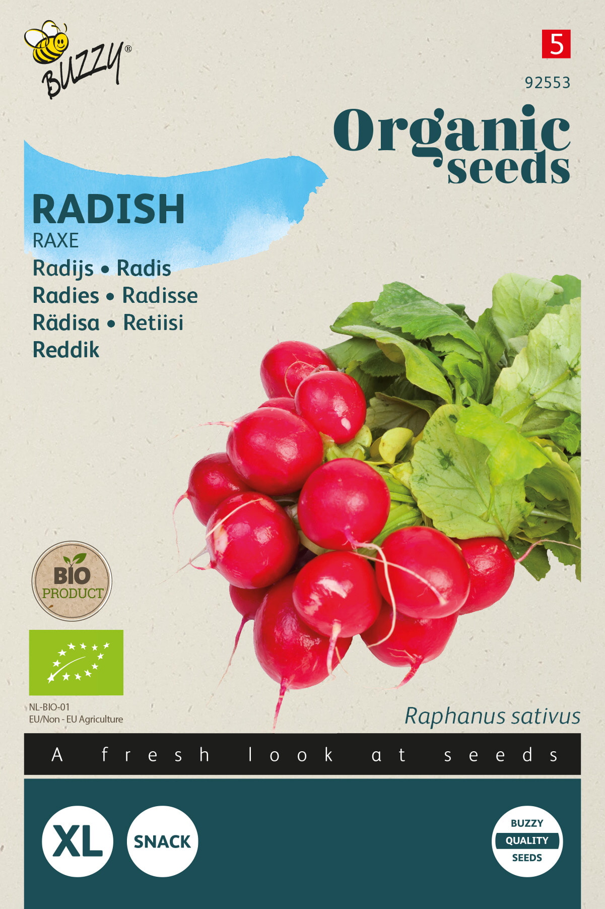 Buzzy Biologische Radijs Zaden Raxe