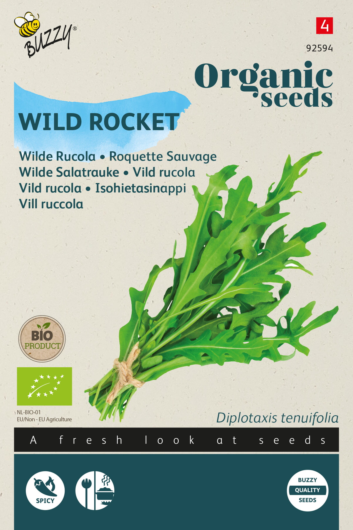 Buzzy Biologische Wilde Rucola Zaden