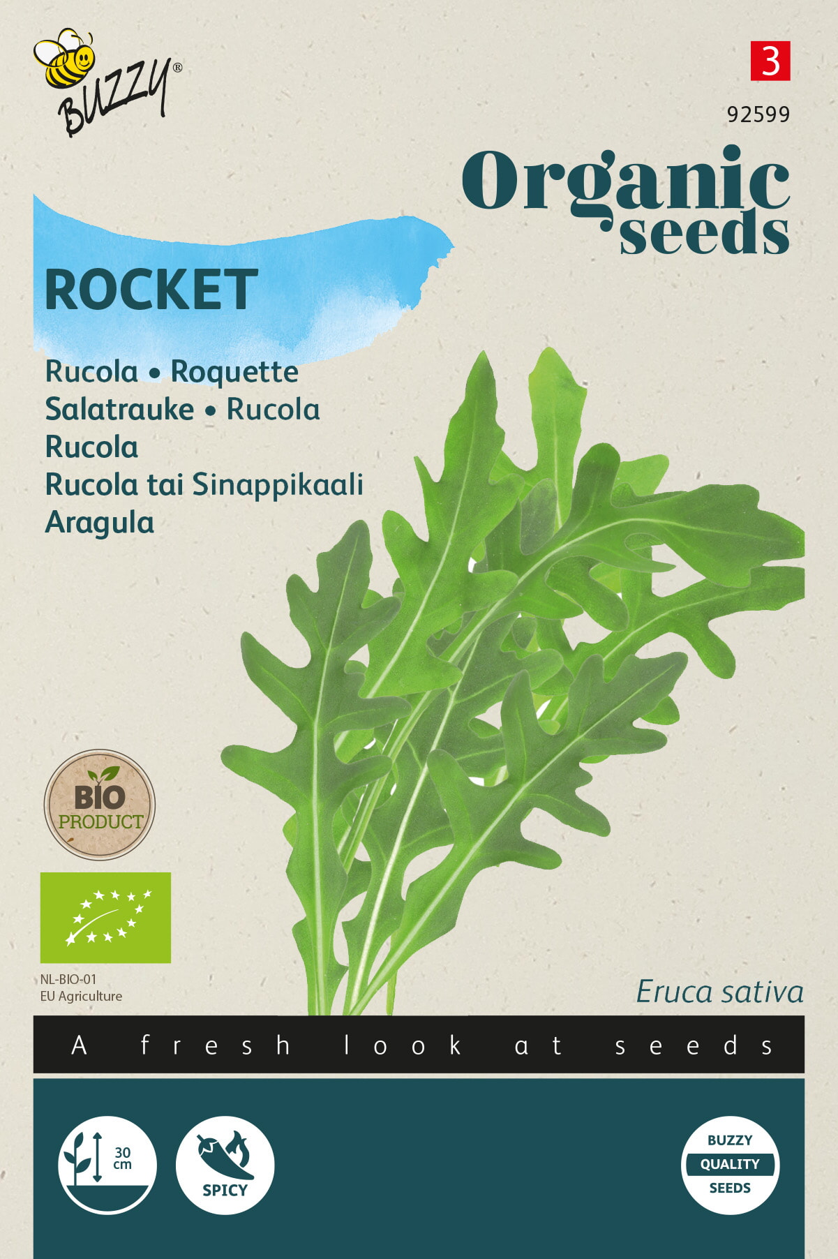 Buzzy Biologische Rucola Zaden