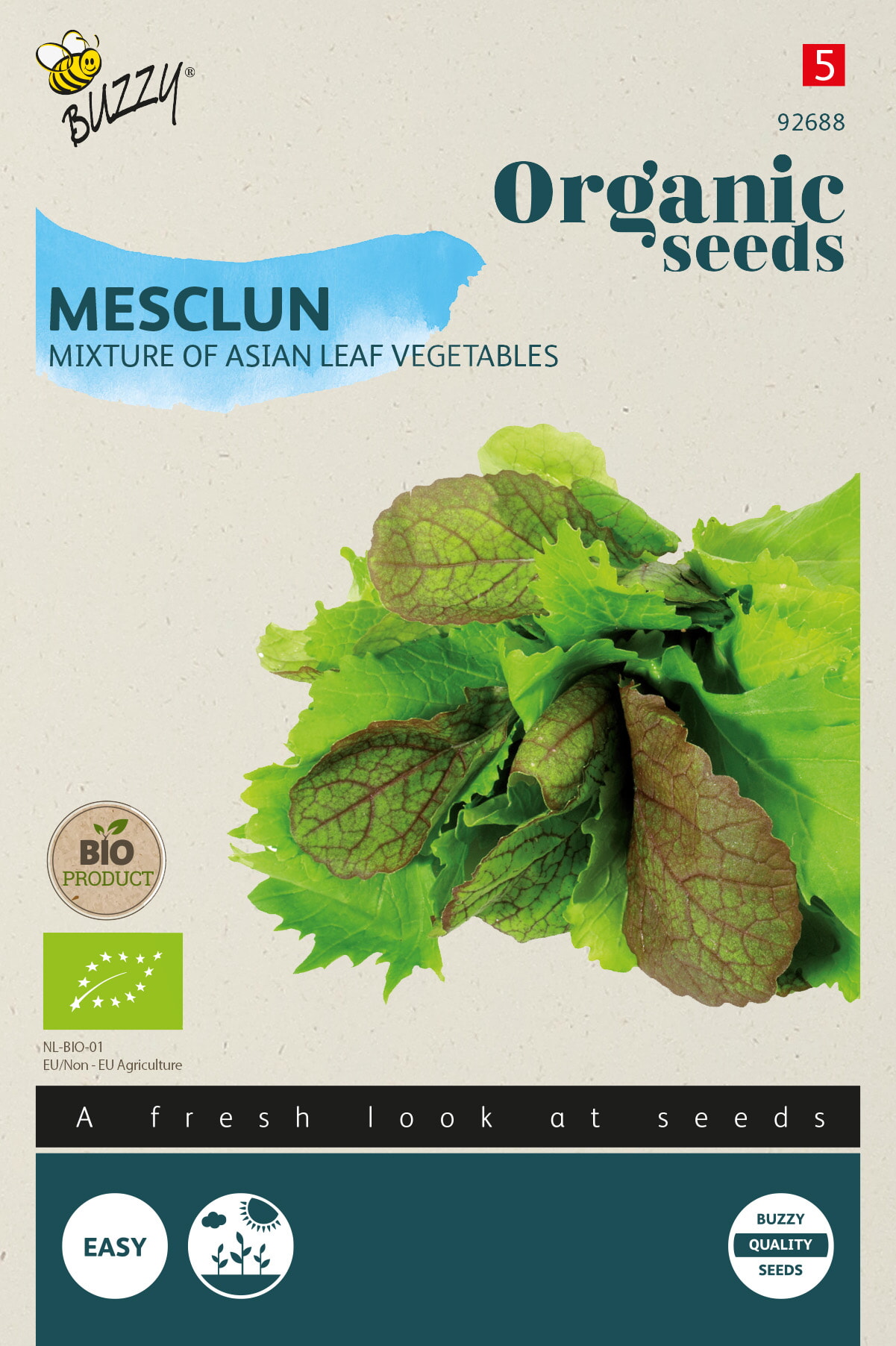 Buzzy Biologische Aziatische Mesclun Zaden