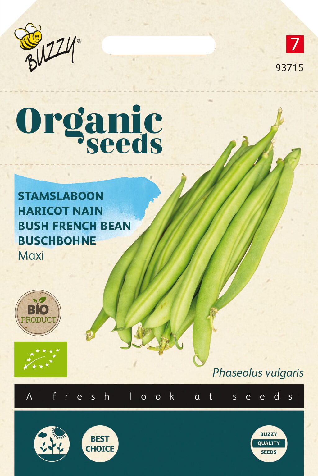 Buzzy Biologische Stamslaboon Zaden Maxi 50g