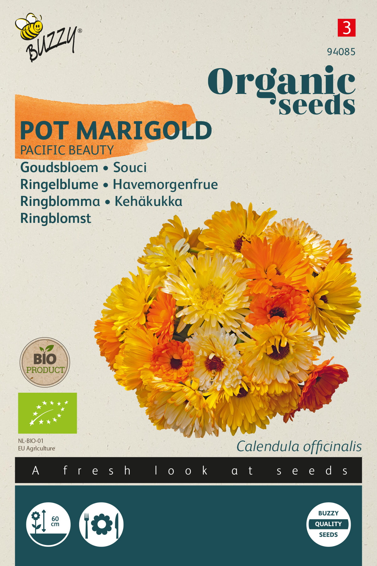 Buzzy Biologische Goudsbloem Zaden Pacific Beauty
