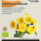Buzzy Biologische Chrysanthemum Zaden Enkelbloemig Gemengd