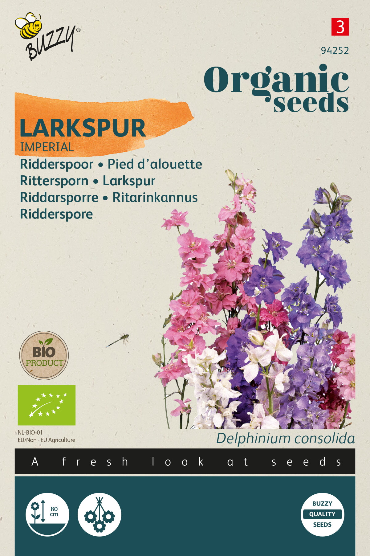 Buzzy Biologische Ridderspoor Zaden Imperial