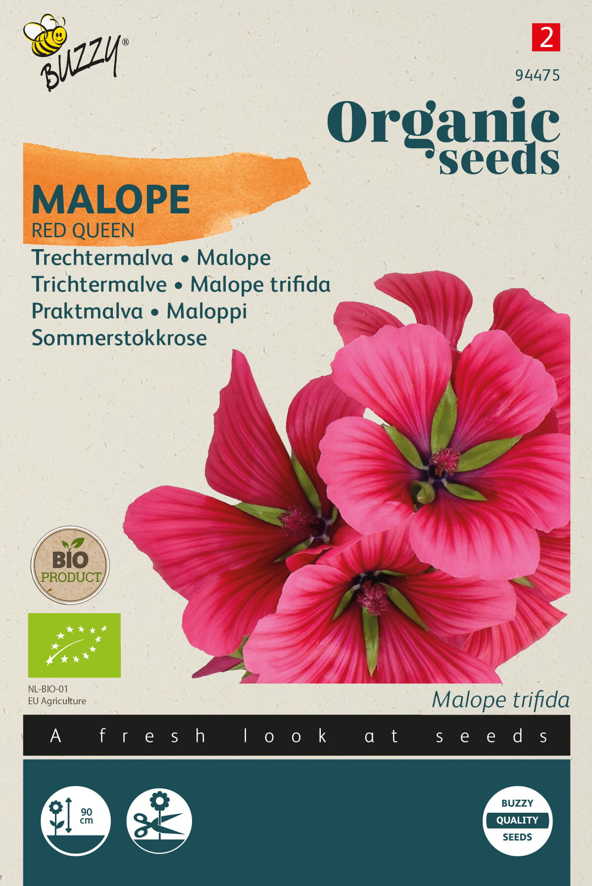 Buzzy Biologische Malope Zaden Red Queen