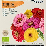 Buzzy Biologische Zinnia Zaden Dubbele Dahliabloemige Mix