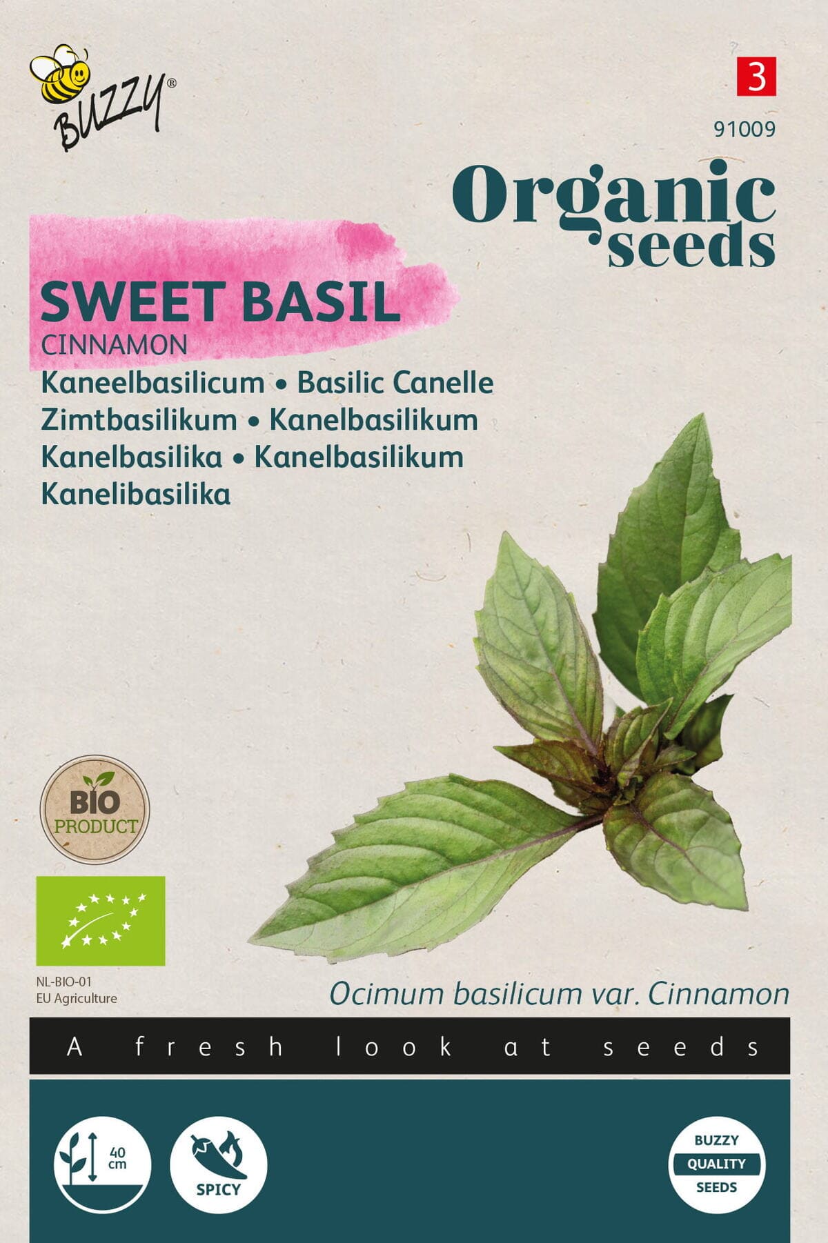 Buzzy Biologische Kaneelbasilicum Zaden