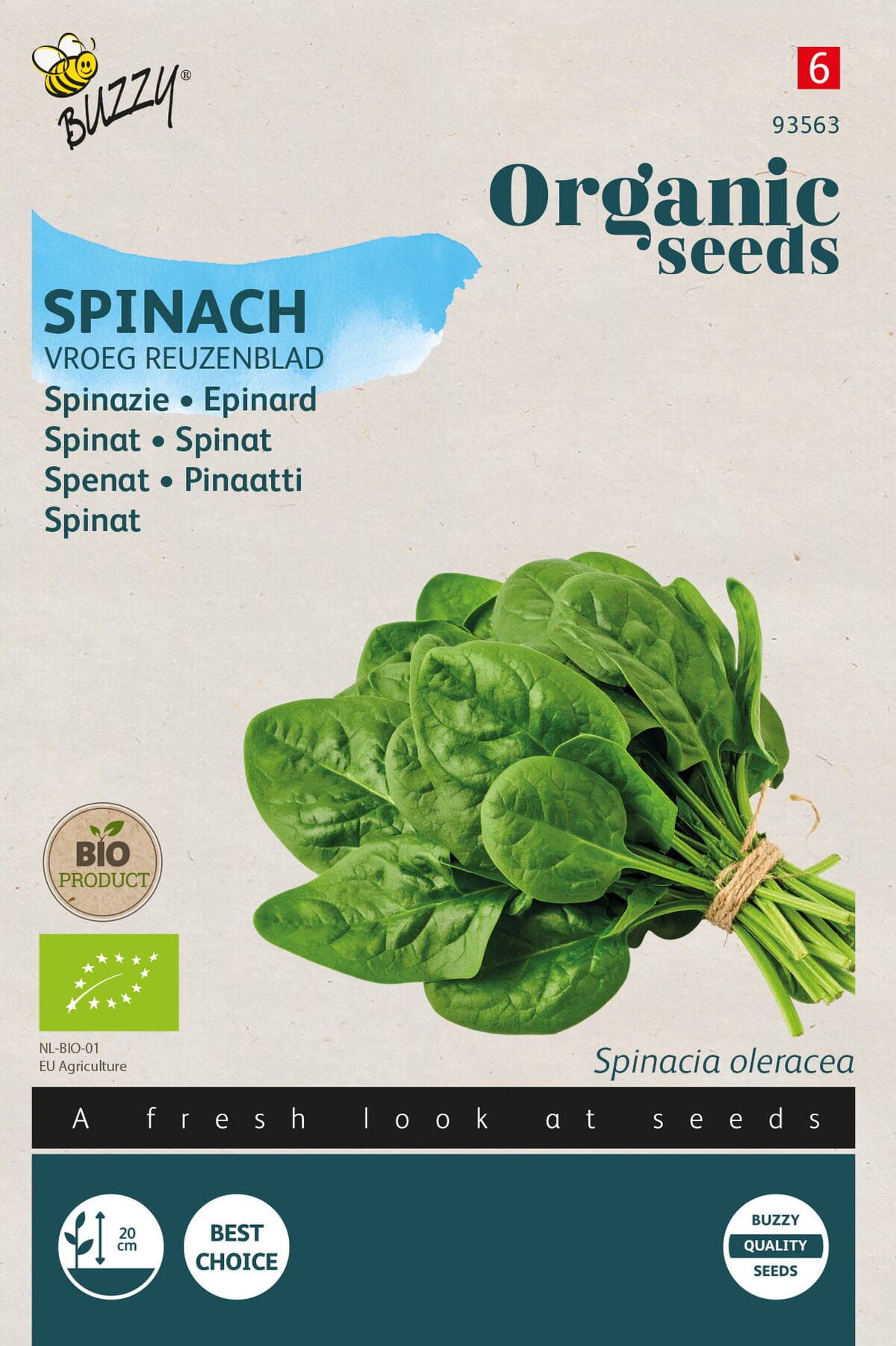 Buzzy Biologische Spinazie Vroeg Reuzenblad