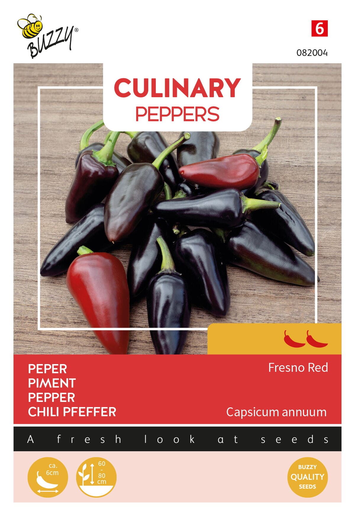 Buzzy Culinary Peper Zaden Fresno Red