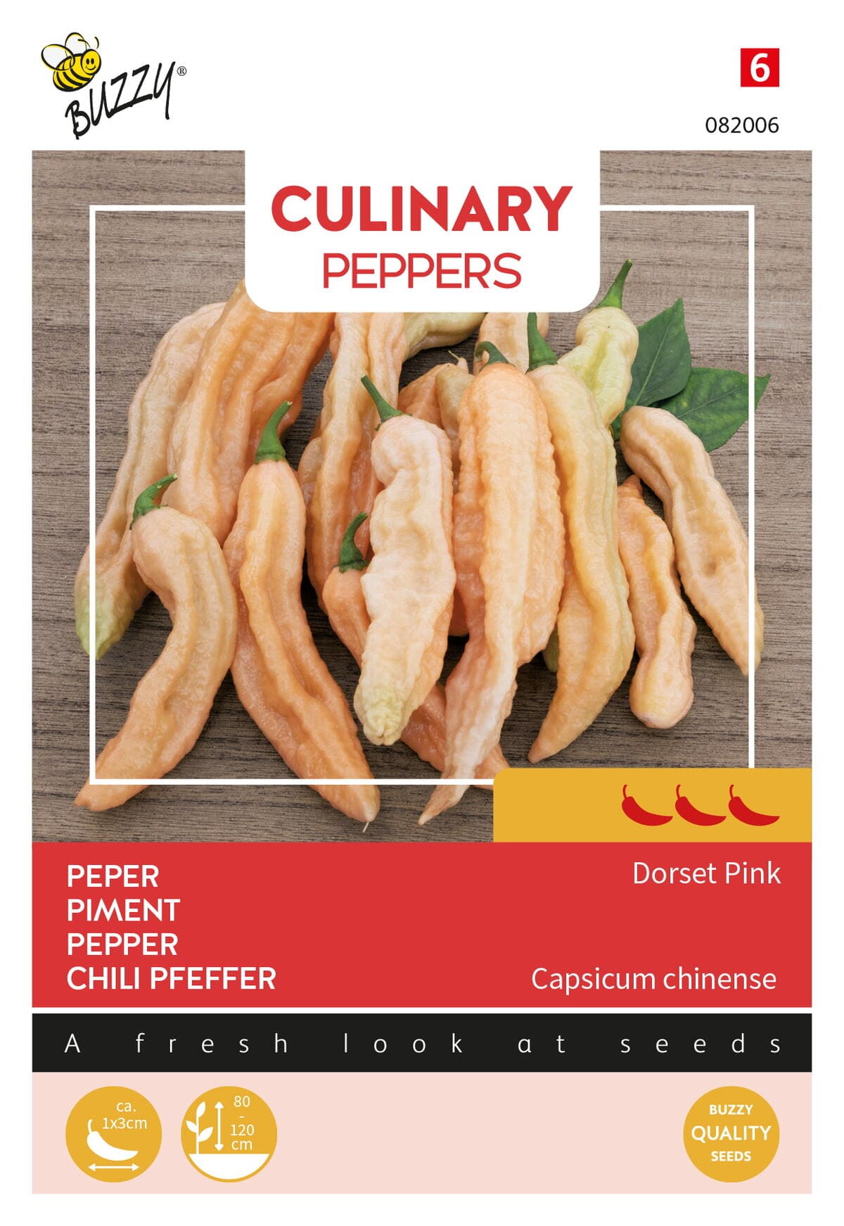 Buzzy Culinary Peper Zaden Dorset Pink