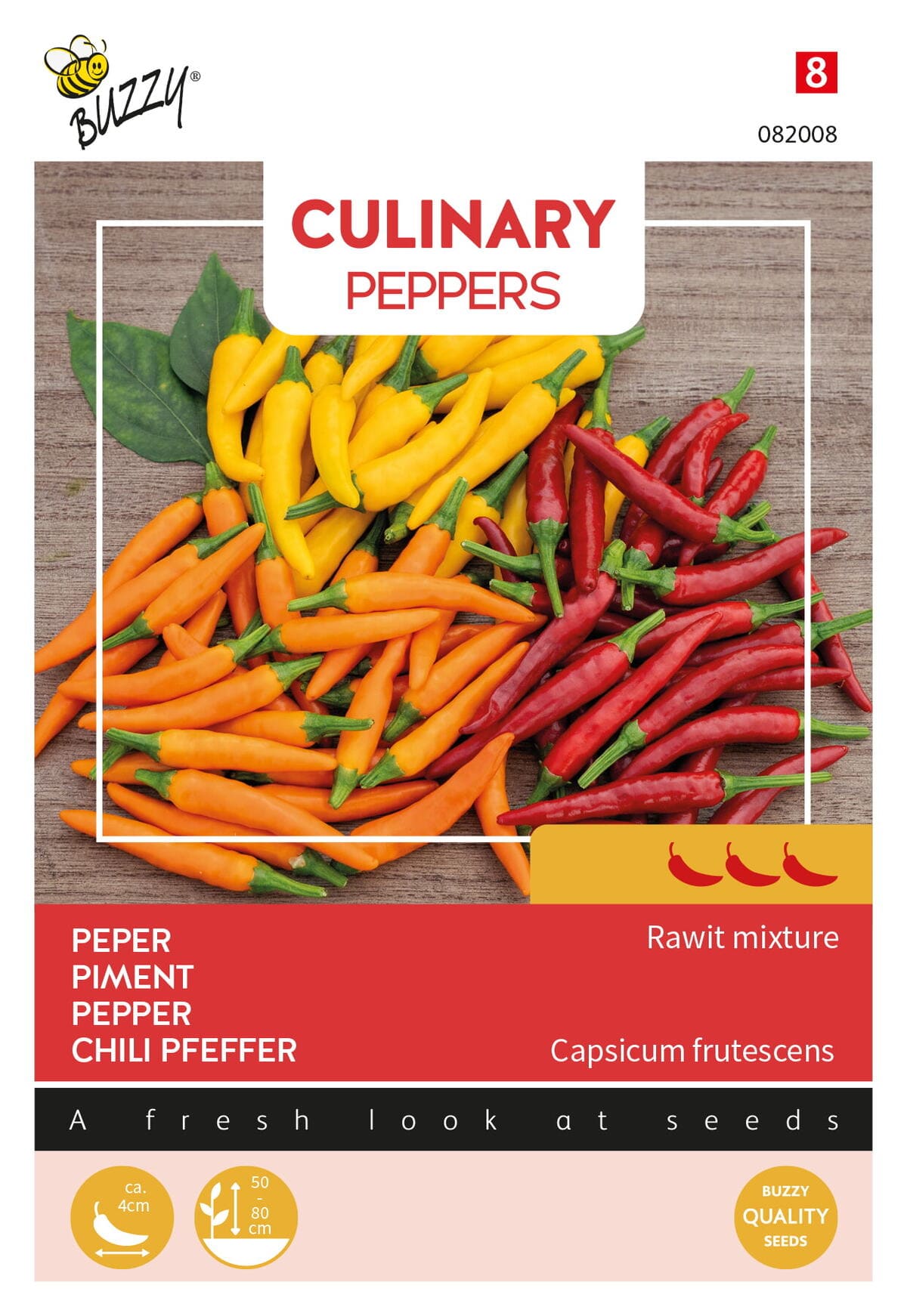 Buzzy Culinary Peper Zaden Rawit mix
