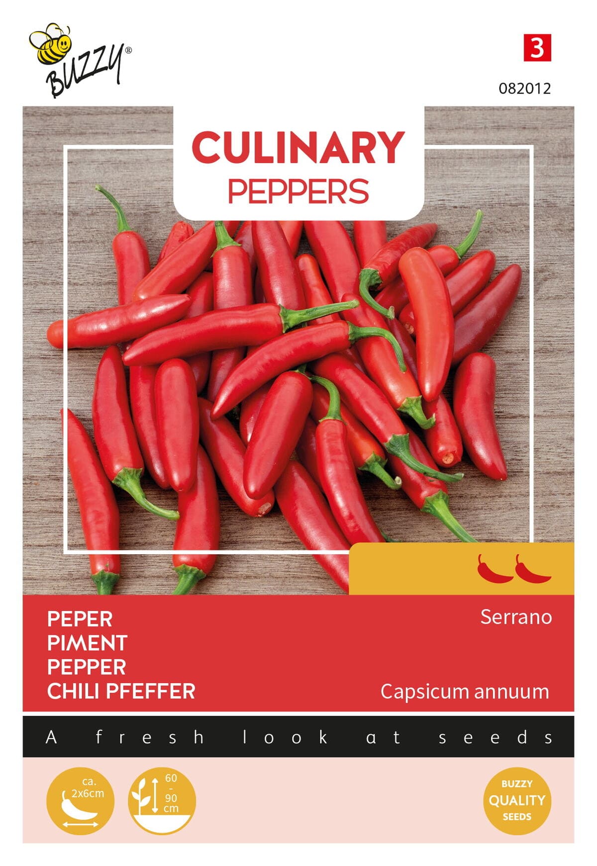 Buzzy Culinary Peper Zaden Serrano