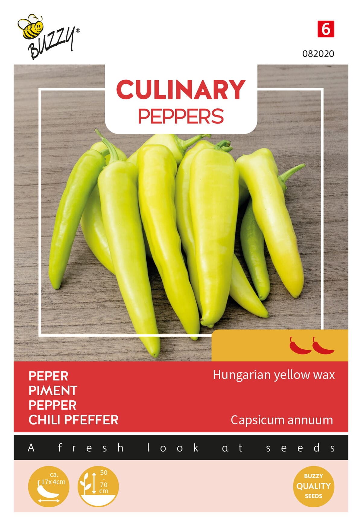 Buzzy Culinary Peper Zaden Hungarian yellow wax
