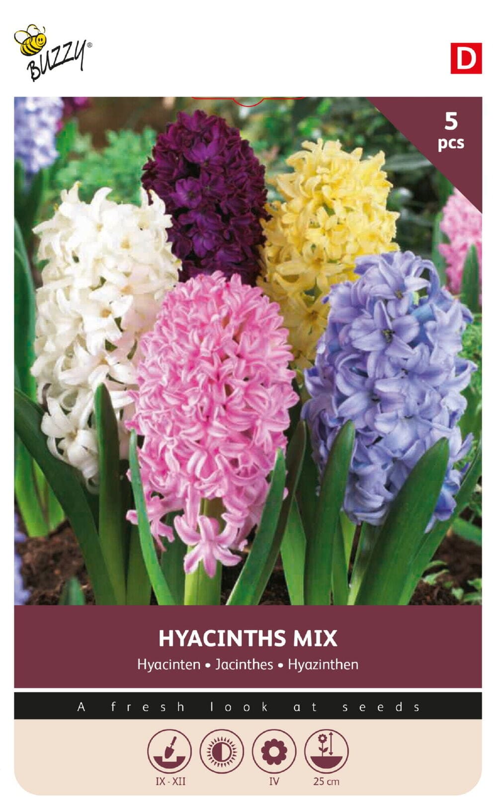 Hyacinten bollen Orientalis Selected Mix 5 st.