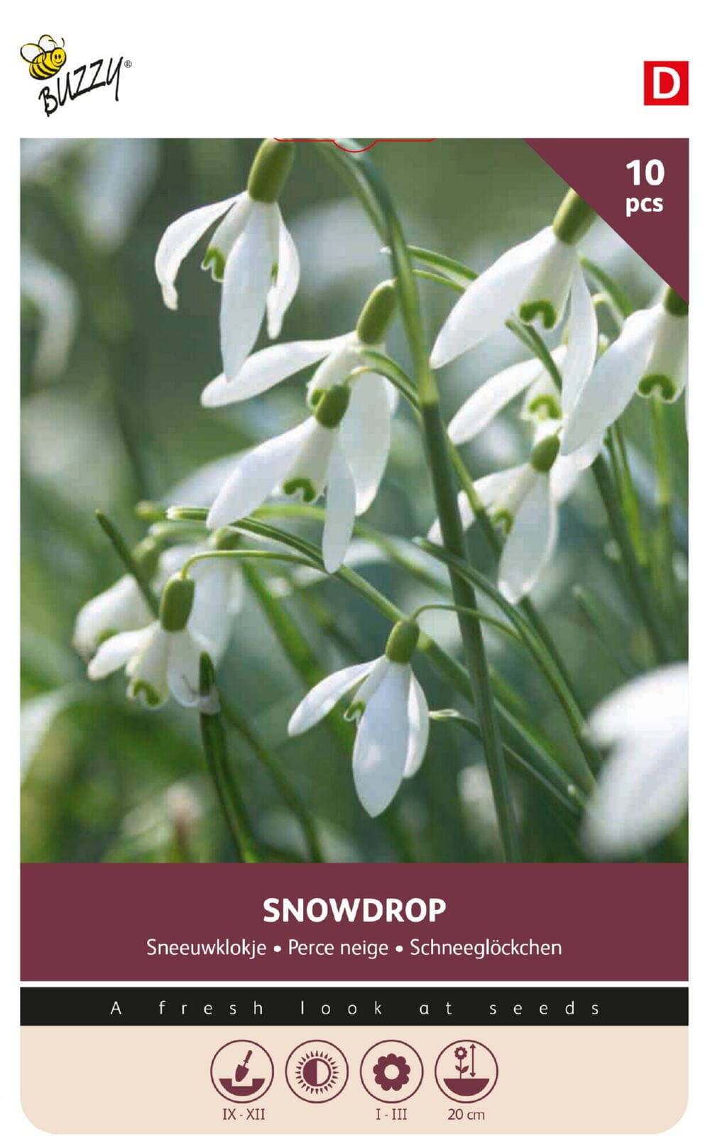 Sneeuwklokje bollen Snowdrop 10 st.