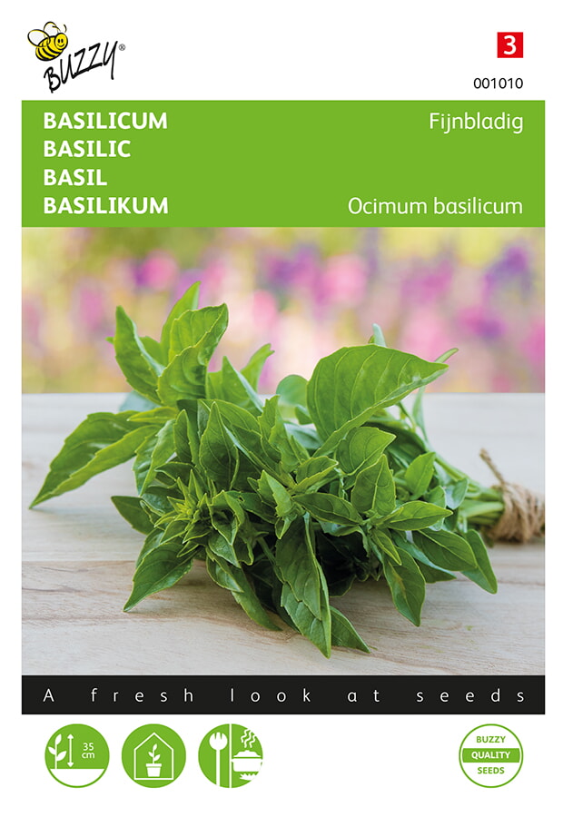 Buzzy Basilicum Zaden Fijnbladig