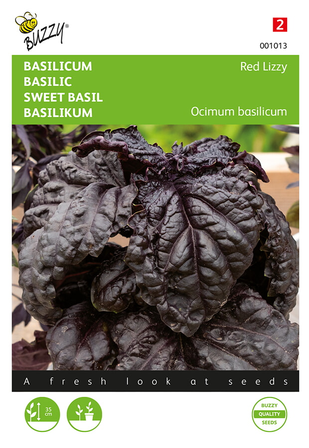 Buzzy Basilicum Zaden Red Lizzy