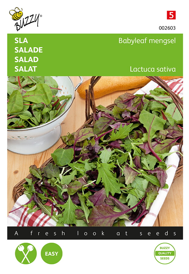 Buzzy Sla Zaden Babyleaf Mengsel