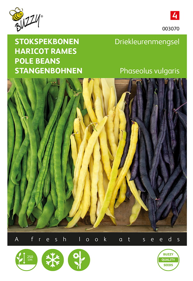 Buzzy Stokspekbonen Zaden Driekleurenmengsel
