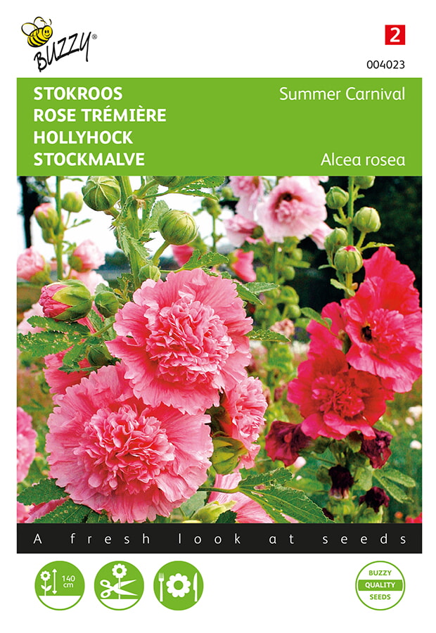 Buzzy Stokroos Zaden Summer Carnival