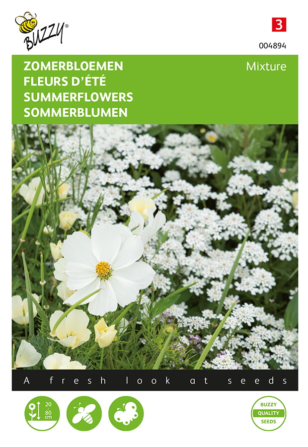 Buzzy Zomerbloemen Zaden Wit Mixture