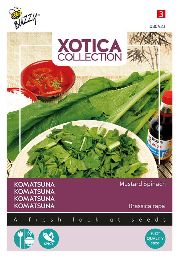 Buzzy Xotica Tatsoi Zaden Rood