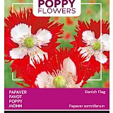 Buzzy Poppy Flowers Papaver Zaden Danis Flag