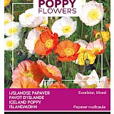 Buzzy Poppy Flowers IJslandse Papaver Zaden Excelsior Mixed