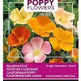 Buzzy Poppy Flowers Slaapmutsje Zaden Single Flowered Mixed