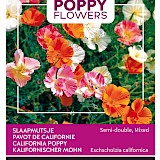 Buzzy Poppy Flowers Slaapmutsje Zaden Semi Double Mixed