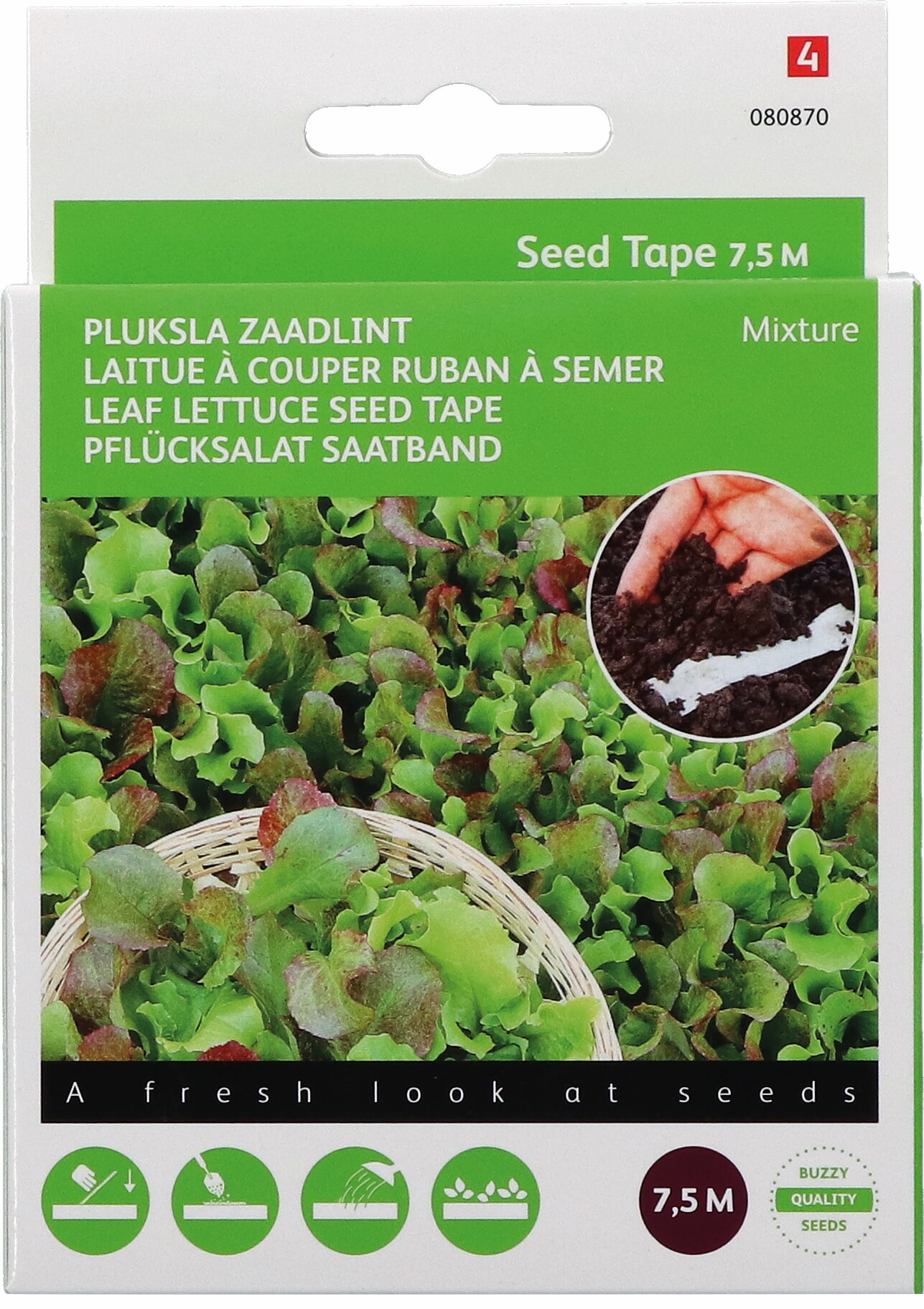 Buzzy Zaadband Pluksla Zaadlint Mixture