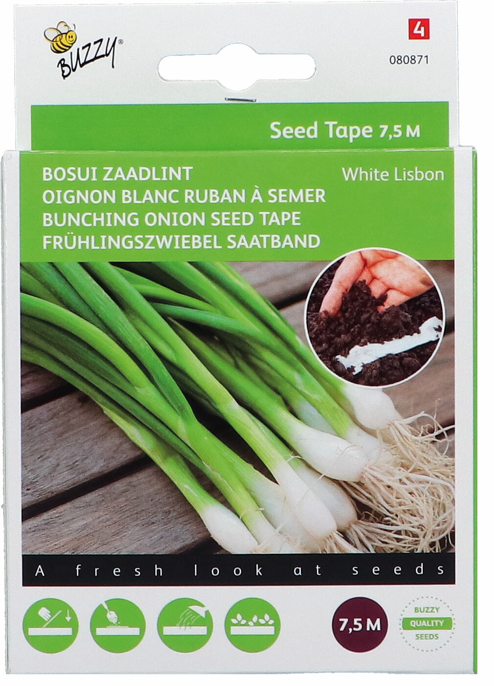 Buzzy Zaadband Bosui Zaadlint White Lisbon