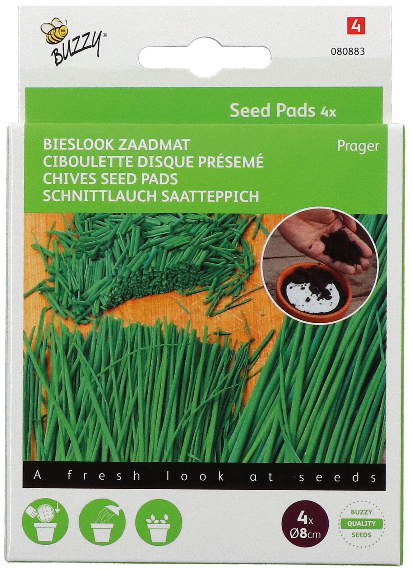 Buzzy Bieslook Zaadmat Prager 4 Ronde Pads