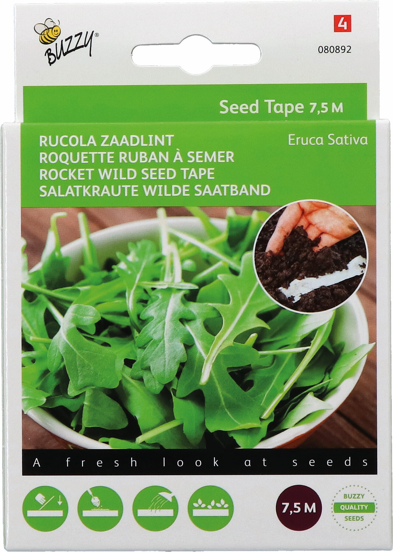 Buzzy Rucola Zaadlint Eruca Sativa