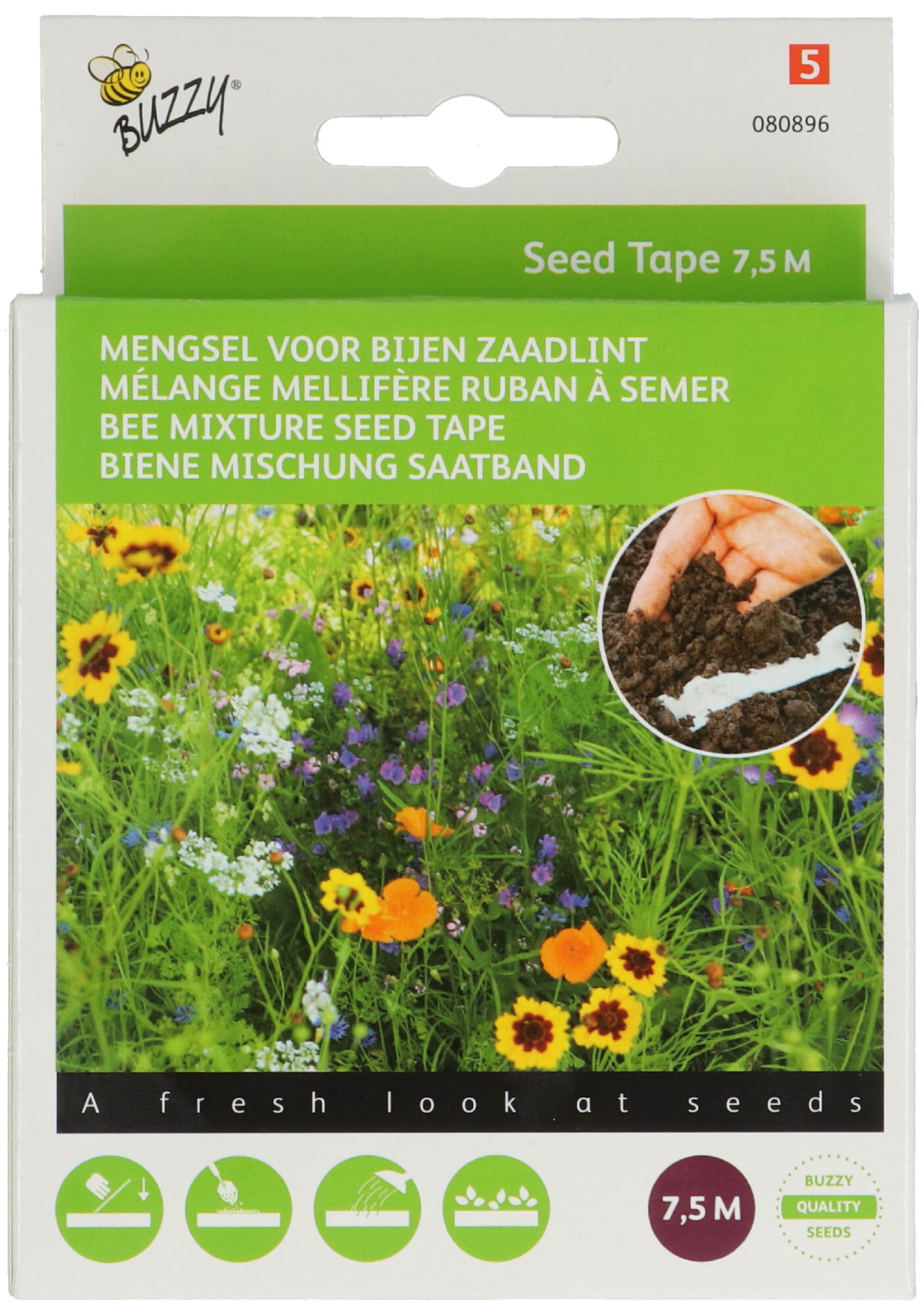 Buzzy Zaadband Mengsel Voor Bijen Zaadlint