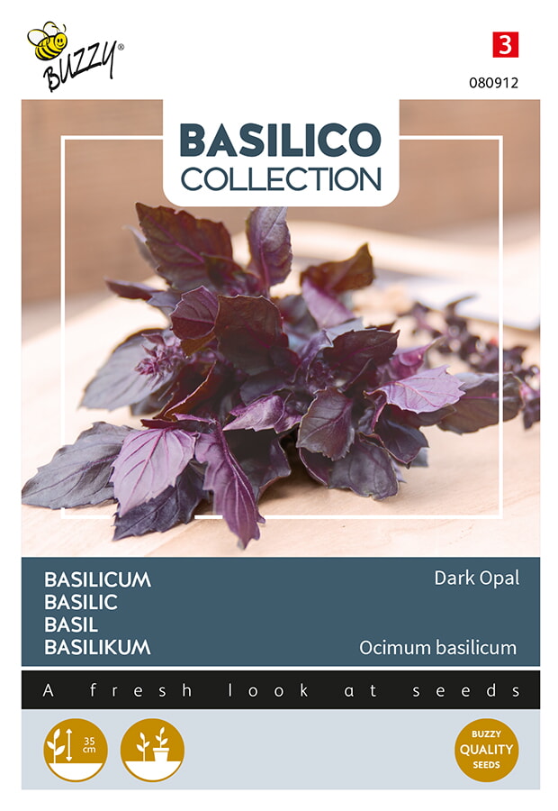 Buzzy Basilicum Zaden Dark Opal