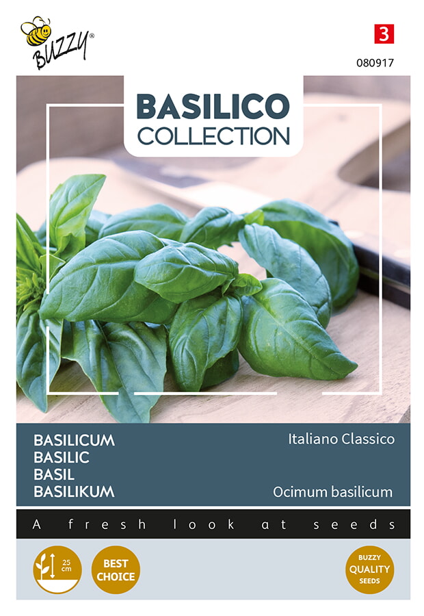 Buzzy Basilicum Zaden Italiano Classico