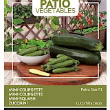 Buzzy Patio Vegetables Mini Courgette Zaden Patio Star F1