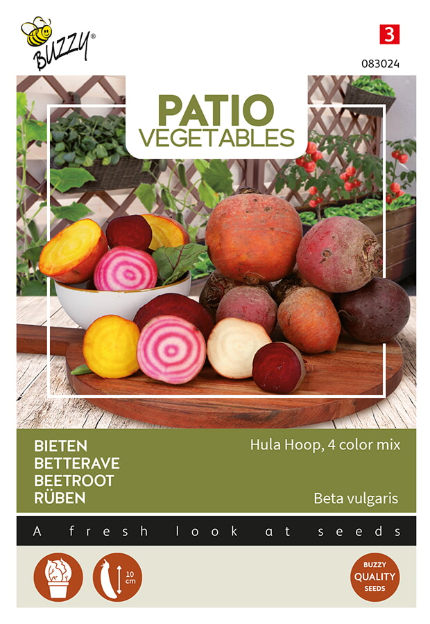 Buzzy Patio Vegetables Bieten Zaden Hula Hoop 4 Kleurenmix