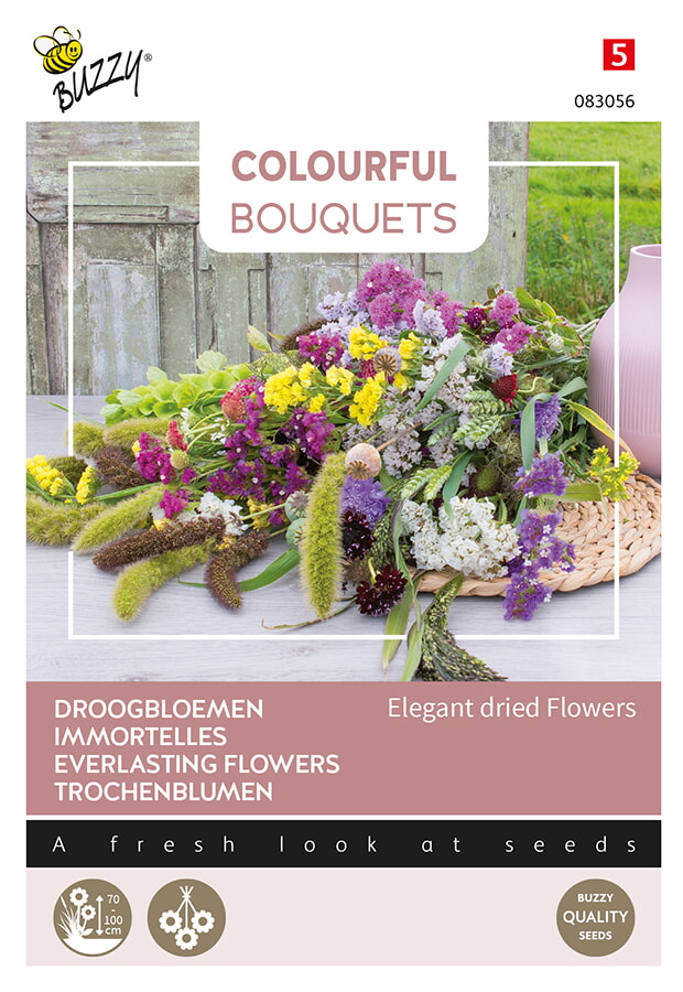 Buzzy Colourful Bouquets Droogbloemen Zaden Elegant Dried Flowers