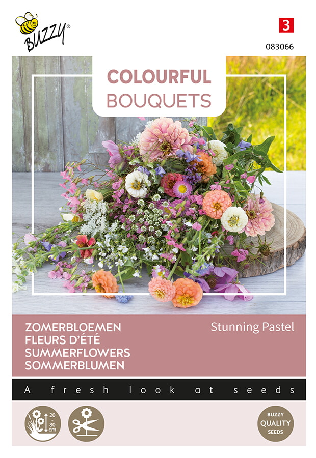 Buzzy Colourful Bouquets Zomerbloemen Zaden Stunning Pastel