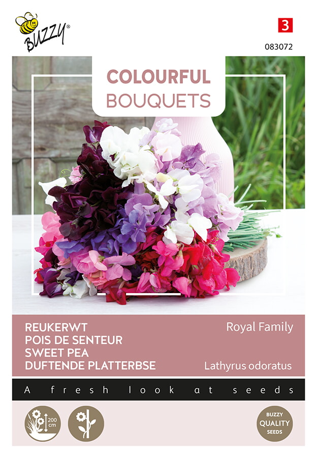 Buzzy Colourful Bouquets Reukerwt Zaden Royal Family Lathyrus