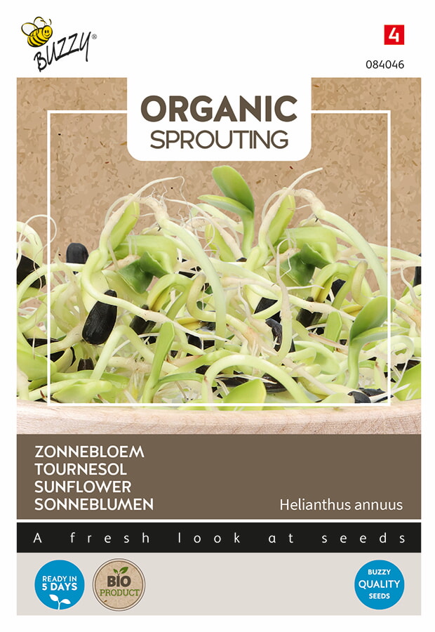 Buzzy Organic Sprouting Zonnebloem Zaden