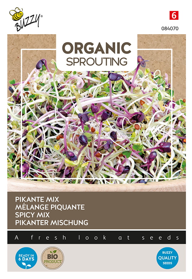 Buzzy Organic Sprouting Pikante Mix Zaden