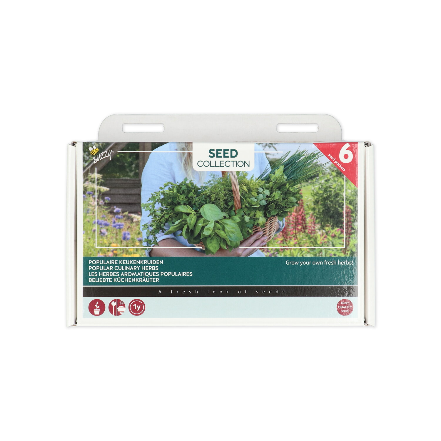 Buzzy Seed Collection 6 Keukenkruiden Voor In Potten