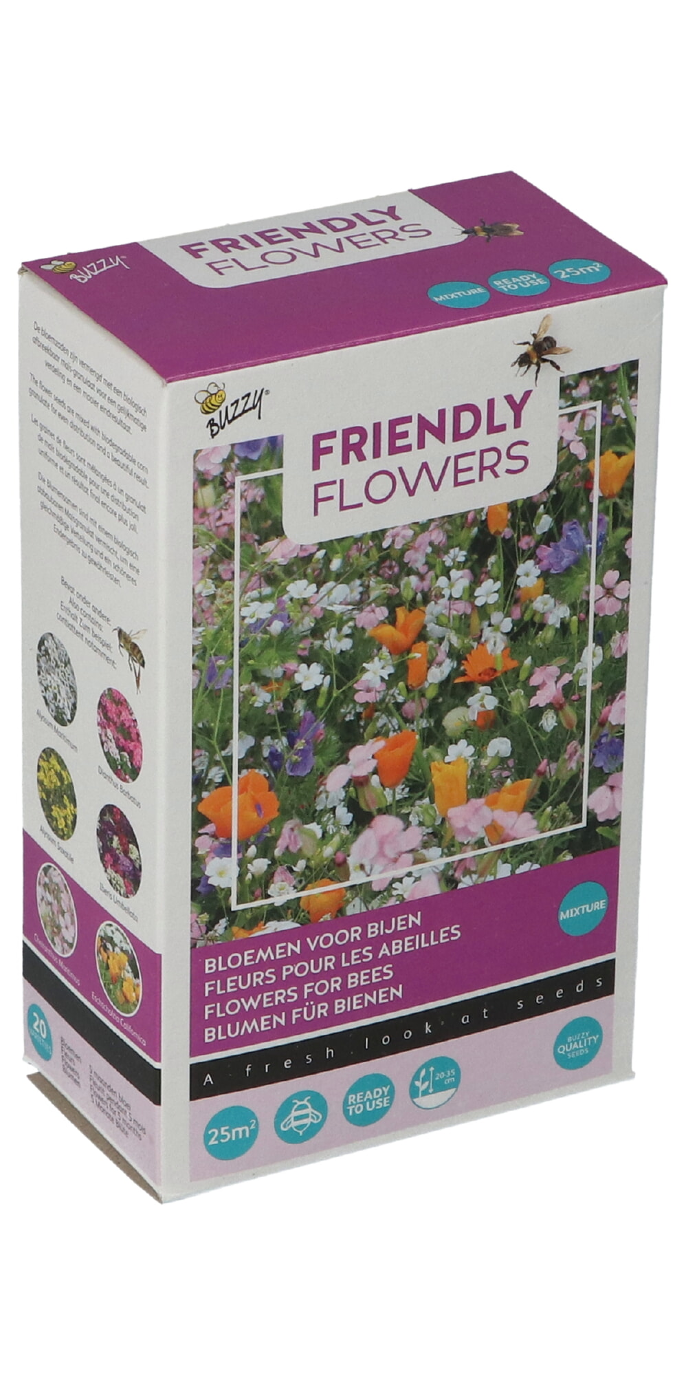 Buzzy Friendly Flowers Strooidoosje Bloemen Voor Bijen 25m2