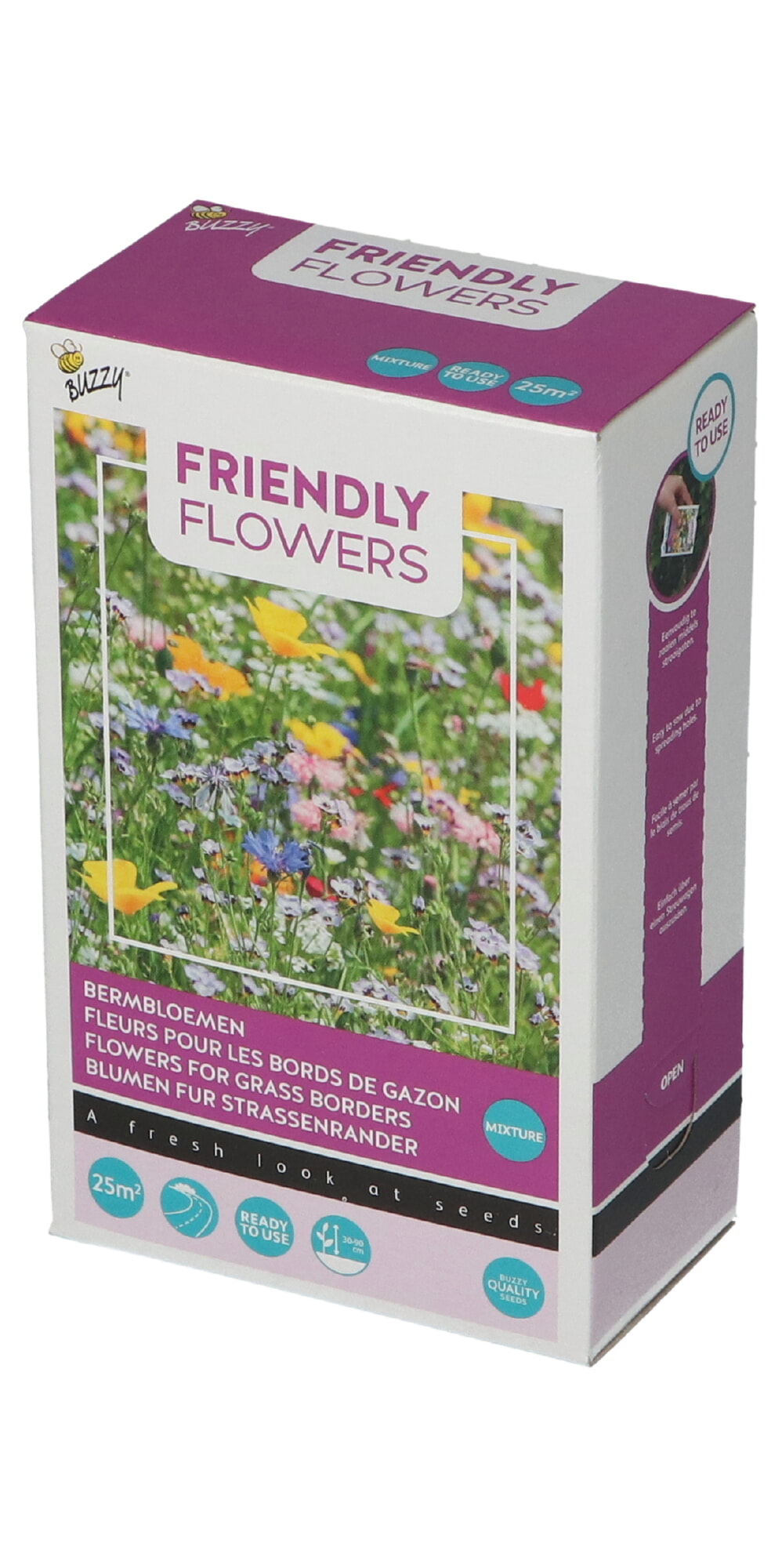 Buzzy Friendly Flowers Strooidoosje Bermbloemen 25m2