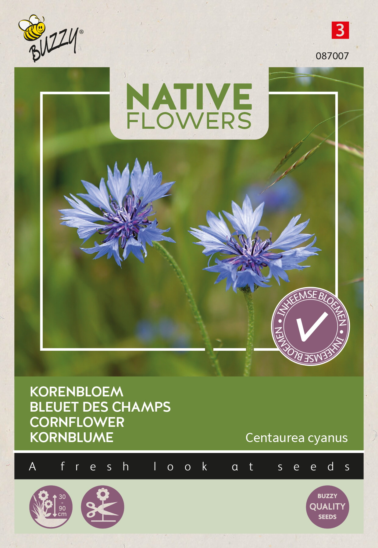 Buzzy Native Flowers Korenbloem Zaden